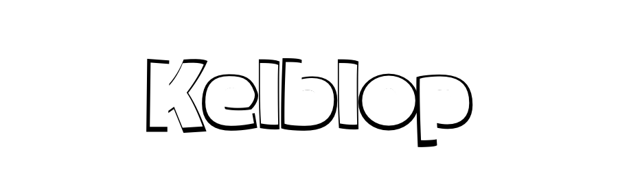 Naive outline: Kelblop, per-glyph centering